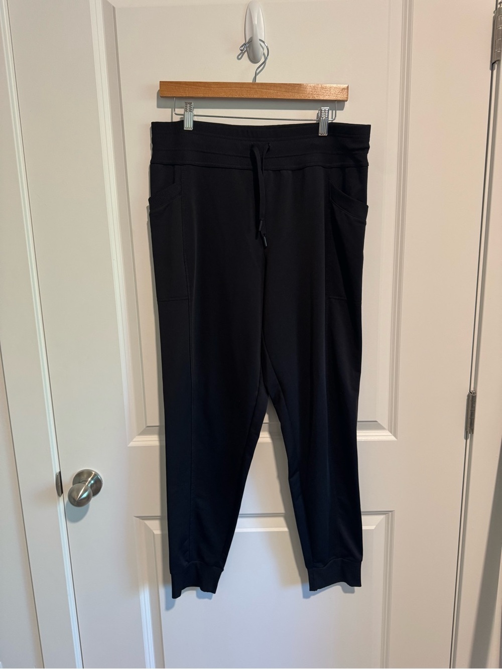 32 Degrees Black Slim Jogger Pants with Drawstring